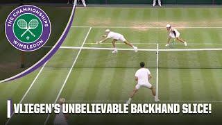 Check out this ridiculous backhand winner from the mixed doubles final | Wimbledon on ESPN