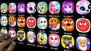 My Talking (Hal + Santa Claus + Tom 2 + Angela) & Virtual Pet (My Grumpy + Bubbu School + Inu Shiba)