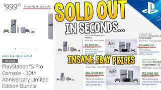 PS5 Pro 30th Anniversary SOLD OUT INSTANTLY - INSANE Scalper Prices on Ebay...