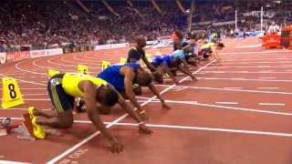 Justin Gatlin beats Usain Bolt | 100M | Rome Diamond League | 2013