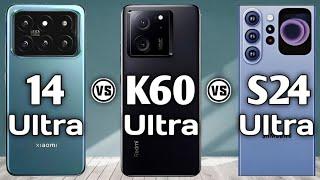 Xiaomi 14 Pro Vs Redmi K60 Ultra Vs Galaxy S24 Ultra   #Trakontech.