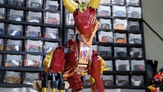 Lego Ninjago Heatwave Transforming Lava dragon Moc full build tutorial