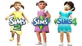  Sims 2 vs Sims 3 vs Sims 4 : Toddlers