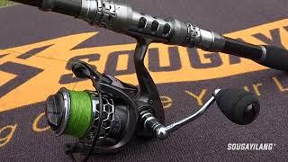 Sougayilang Spinning Fishing Rod and Reel Combos for Travel Saltwater Freshwater Fishing