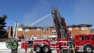 Apartment Complex on Jerome Street Engulfed by Multialarm Fire, Roselle Park