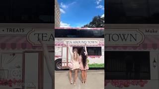 Come with me to sip tea on a pink bus #tatsipandsaddleup #teaaroundtownhouston@TeaAroundTown