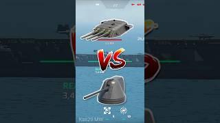 3x Yamato Cannon Vs 3x Cannon Type 71 modern warships #modernwarship #shorts