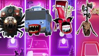 CHOO CHOO CHARLES VS TAYO EXE VS EXTRA SLIDE VS SIREN HEAD
