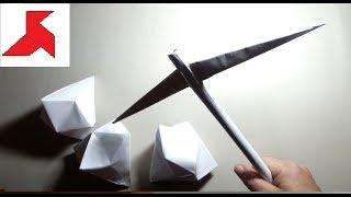 DIY ️ - How to make a PICKAXE of A4 paper