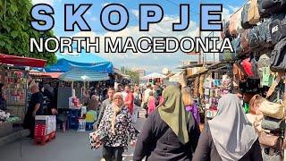 Walking in Skopje, Capital city of North Macedonia | 4K HDR Walking Tour