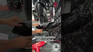 Carbon Fiber sticker with matte black