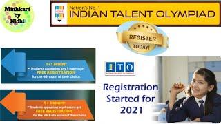Indian Talent Olympiad Registration Started || ITO 2021-22