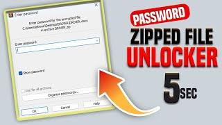 Unlock any Passworded ZIP file in 5 secconds | Recover ZIP File Password / How To Crack ZIP files.