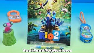 2014 RIO 2 set of 4 CARL'S Jr MOVIE COLLECTIBLES VIDEO REVIEW