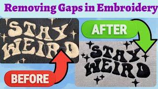 Removing Gaps in Embroidery Satin Stitches - Embroidery Digitizing Tips & Tricks