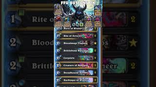 Dark Gift FFU Buttons Death Knight Deck List - Hearthstone 32.2.2