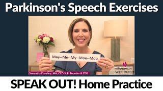 Parkinson's Speech Exercises: Answer Questions With INTENT