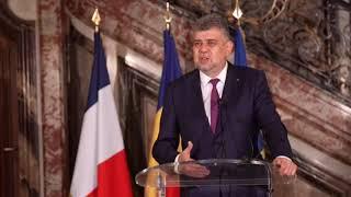 Declarații de presă susținute de premierul Marcel Ciolacu în cadrul vizitei de lucru la Paris