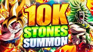 10,000+ STONES READY!! LR Broly & SSJ Goku Worldwide Part 1 Summons | DBZ Dokkan Battle