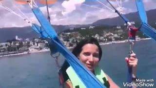 Анна Ярко и Ангелина в небе Большой Ялты / Кровожадные пираньи / Крым, лето 2017