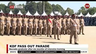 KDF Pass Out Parade happening now at Defence Forces Recruits Training School in Eldoret