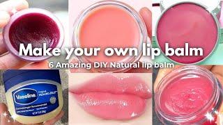 6 easy homemade Lip Balm to get soft Pink Lips faster *naturally*