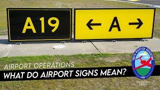 Airport signs, explained