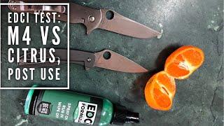 EDCi Knife Protectant Citric Acid and Post Knife use testing