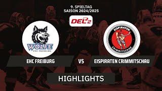 DEL2: EHC Freiburg vs. Eispiraten Crimmitschau | Highlights - 9.Spieltag | SDTV Eishockey