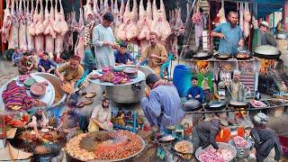 Breakfast in Afghanistan | Traditional street food | Liver fry | Rush Dumpukht