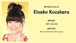 Etsuko Kozakura Movies list Etsuko Kozakura| Filmography of Etsuko Kozakura