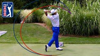 Hideki Matsuyama's unique swing | Tracers and analysis