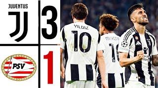  juventus vs psv (3:1) highlights | Yıldız Goal   | CHAMPIONS LEAGUE 2024/25