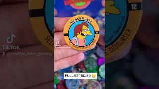 REMEMBER POGS?! THE SIMPSON'S SKYCAPS  FULL SET 50/50 | 90'S CHILDHOOD THROWBACK