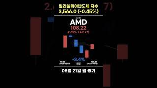 🟡09 11월🟡 반도체 지수 모닝브리핑 (필라델피아반도체지수 3,566.0 (-0.45%))  #반도체