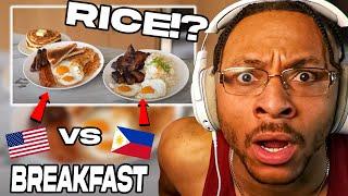 American Breakfast  Vs. Filipino Breakfast 