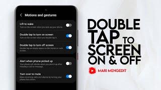 How to Double Tap to Screen On and Off on Samsung Android Phone