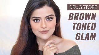 SOFT BROWN MAKEUP | DRUGSTORE GLAM TUTORIAL