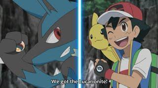 Ash And Lucario Got Lucario's Mega Stone LucarioNite || Pokemon Journeys Episode 84.