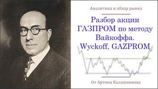 Разбор акции ГАЗПРОМ по методу Вайкоффа. Wyckoff, GAZPROM