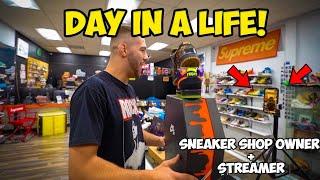 The Day In a Life Of A Sneaker Store Owner!