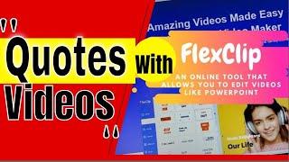 How to Make Quotes videos with FlexClip Video Maker 2023