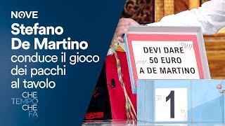 Stefano De Martino conduce il gioco dei pacchi al tavolo | Che tempo che fa