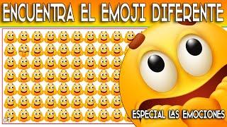 JUEGO De Las EMOCIONES  ENCUENTRA  LAS DIFERENCIAS ⭕ EMOJI DIFERENTE  Diferencias FÁCILES