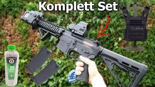 Airsoft Anfänger Komplettset (Waffe, Gear, etc.) für unter 500€! | MK18 Softair mit ETU & Mosfet