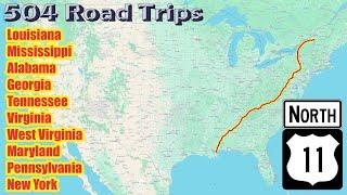 ⁴ᴷ U.S. Highway 11 North - The Whole Thing! - 1,645 miles