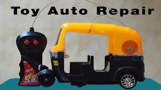 I Make Auto Rickshaw Toy work again - How to Open and Repair Auto Rickshaw RC Toy