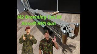 M2 Browning HPA Polarstar Airsoft Gun Review. Handmade Custom HPA