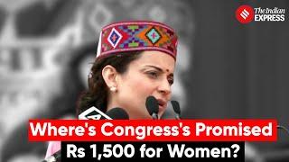 BJP's Kangana Ranaut Challenges Congress Promises in Mandi, Himachal Pradesh