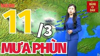 Dự báo thời tiết hôm nay mới nhất ngày 11/3 | Dự báo thời gian 3 ngày tới | Đảng với Dân